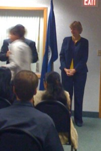 That blur you see if Kathi racing past after getting her citizenship certificate