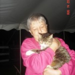 Eilene and furry friend Tiger